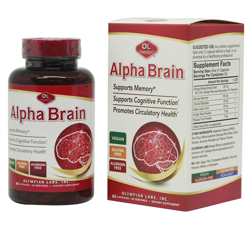 Alpha Brain – Hỗ Trợ Tuần Hoàn Não, Cải Thiện Trí Nhớ Hiệu Quả