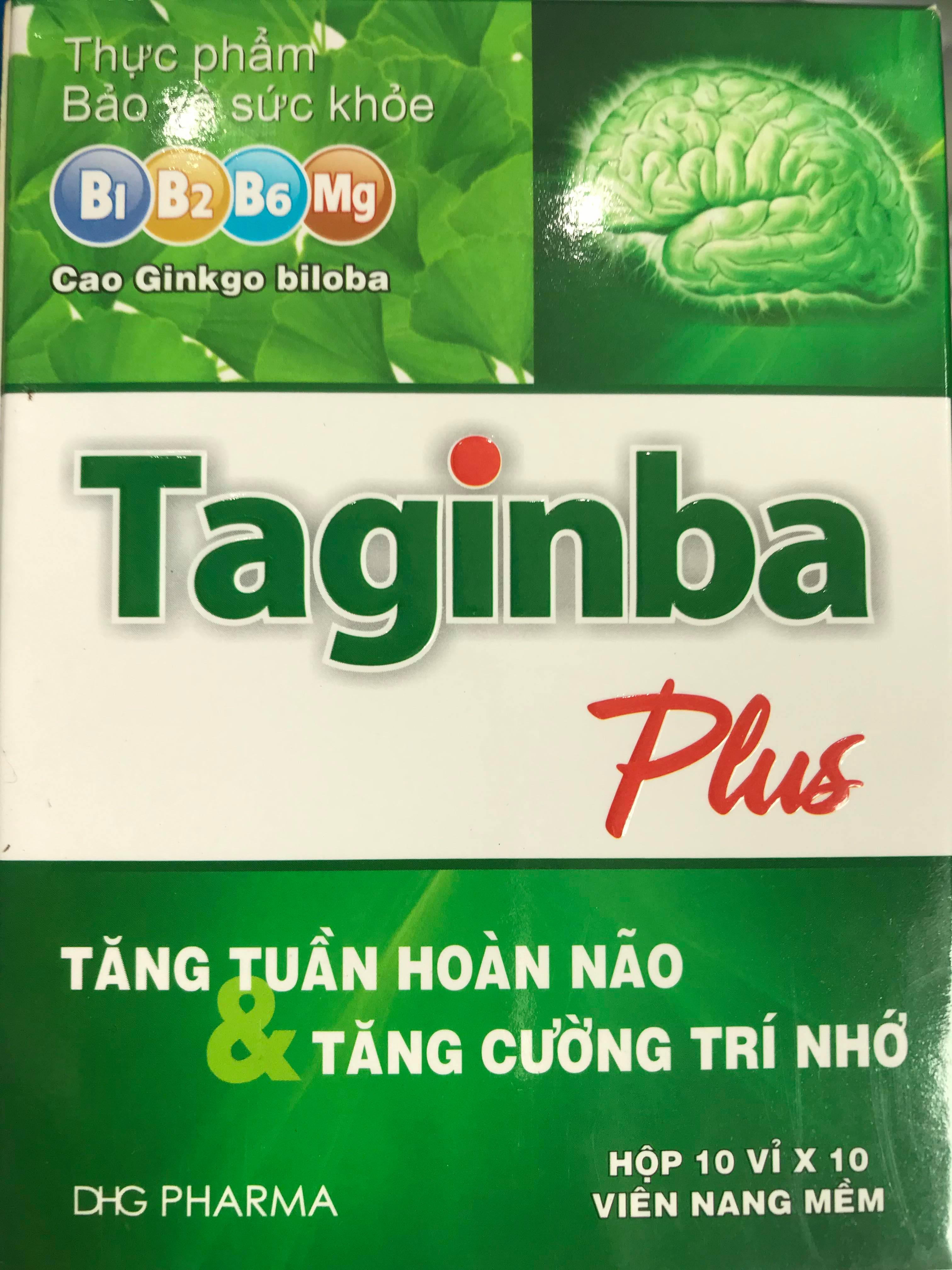 Taginba Plus – Tăng Tuần Hoàn Não, Tăng Cường Trí Nhớ