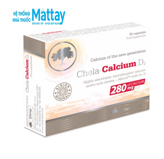 Chela Calcium D3 – Bổ sung calci và vitamin D3