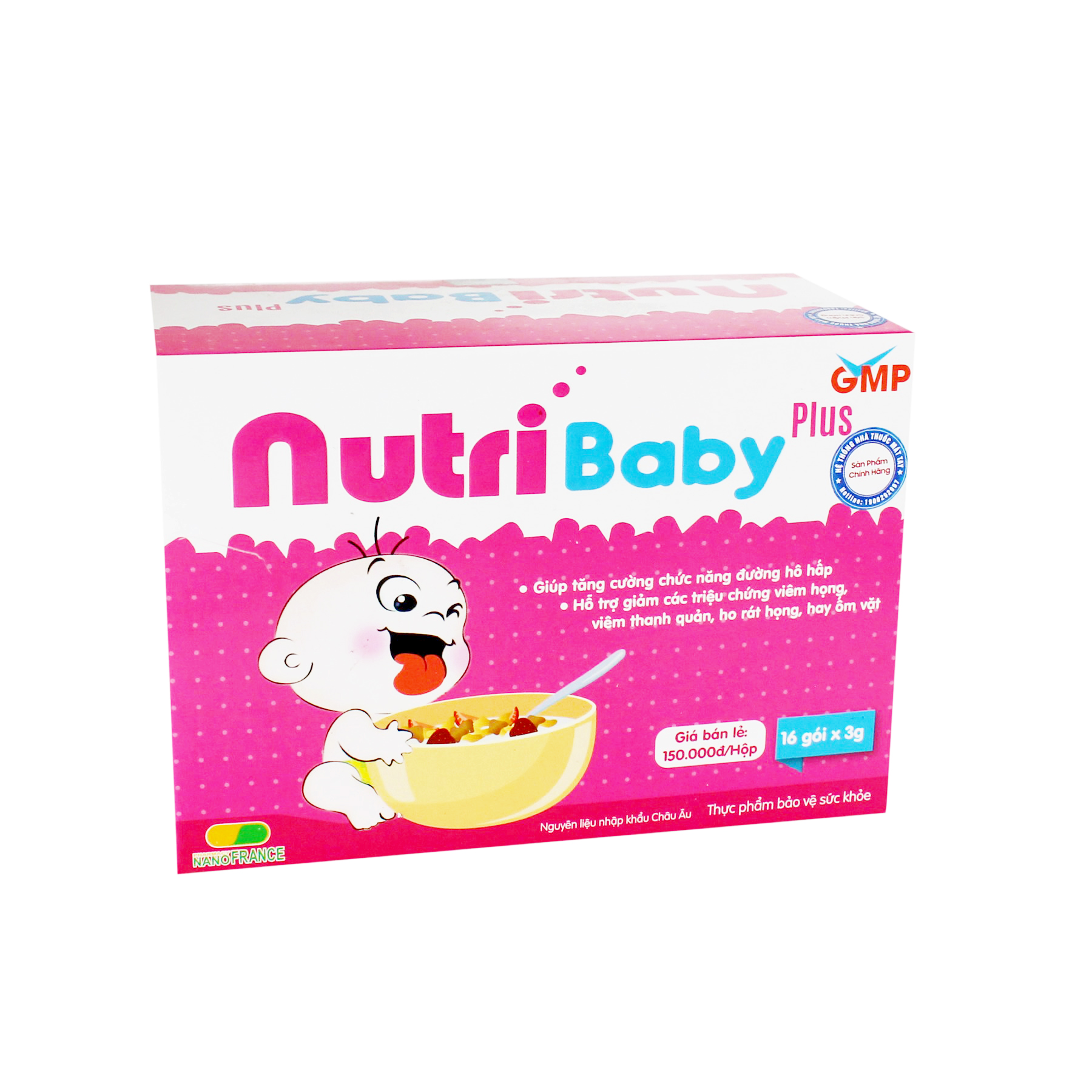 NutriBaby Plus – Chuyên biệt dành cho trẻ viêm hô hấp