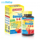 Triple Omega 3-6-9 MediUSA – Mắt tinh, tim khỏe,não nhạy bén
